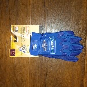 NEW FRANKLIN ALL STAR BATTING BASEBALL GLOVES MLB DODGER BLUE YOUTH XS